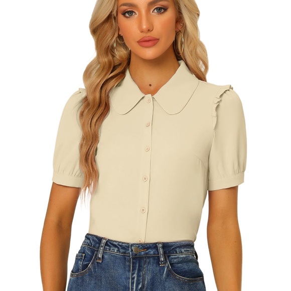 Allegra K Tops - Allegra K Ruffle Sleeve Blouse NWT
